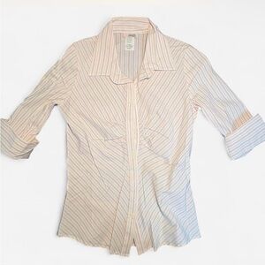 Office Siren pink pinstriped